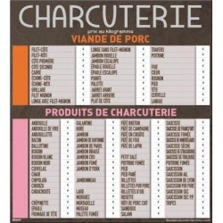 TARIF CHARCUTERIE 60/90